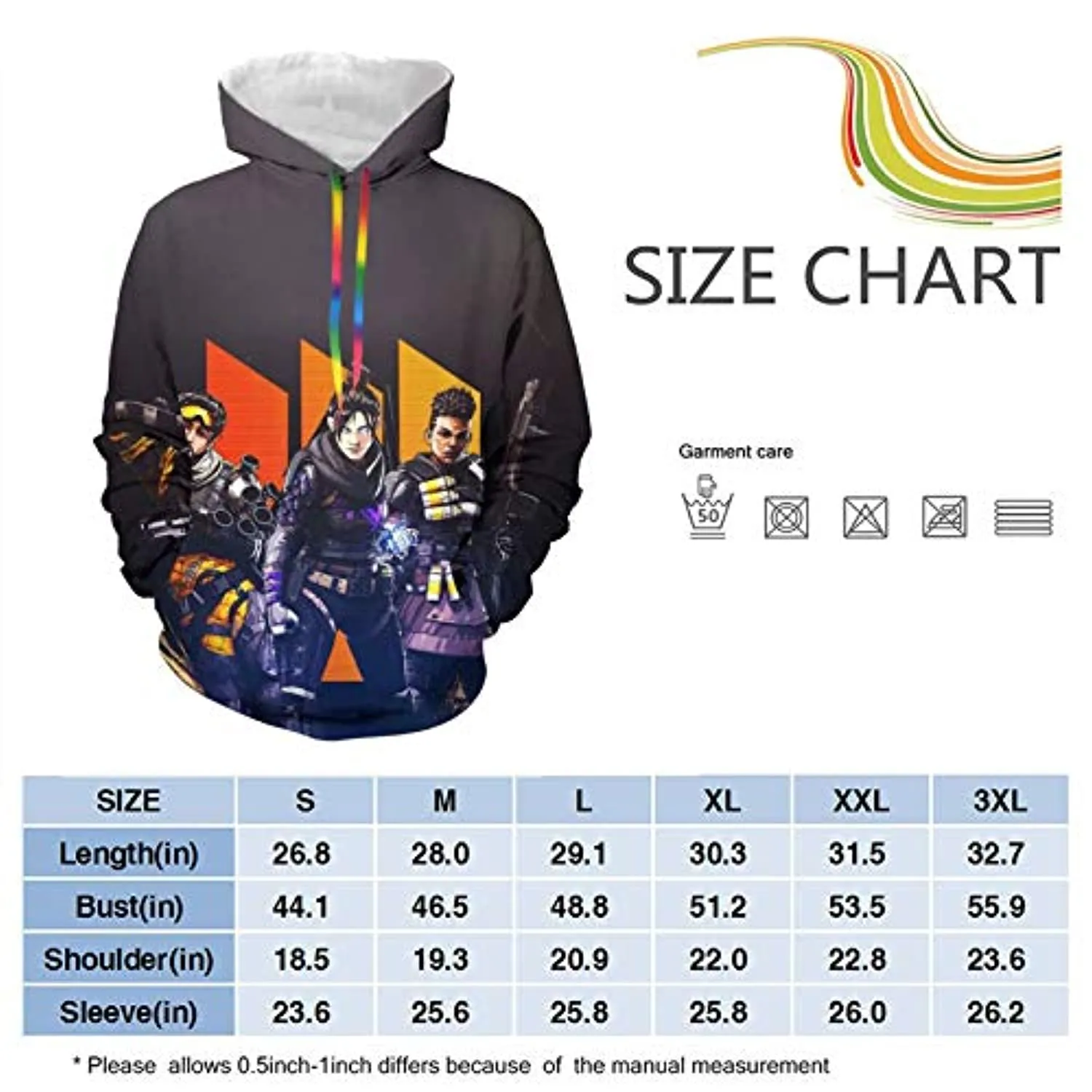 Apex Legends Hoodies - Fashion 3D Print Pullover Gaming Hoodie