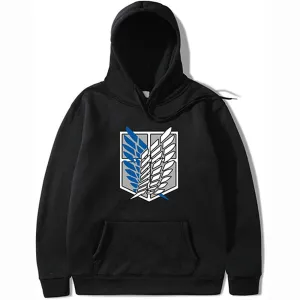 Attack on Titan Hoodies Anime Cosplay Survey Corps Wings of Freedom Attack on Titan Manga Hooded Sweatshirt