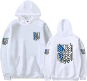Attack on Titan Hoodies Fashion Hooded Pullover Sweatshirts for Unisex