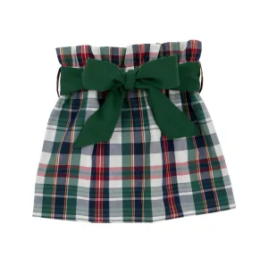 Beasley Bow Skirt Field Park Plaid/Grier Green