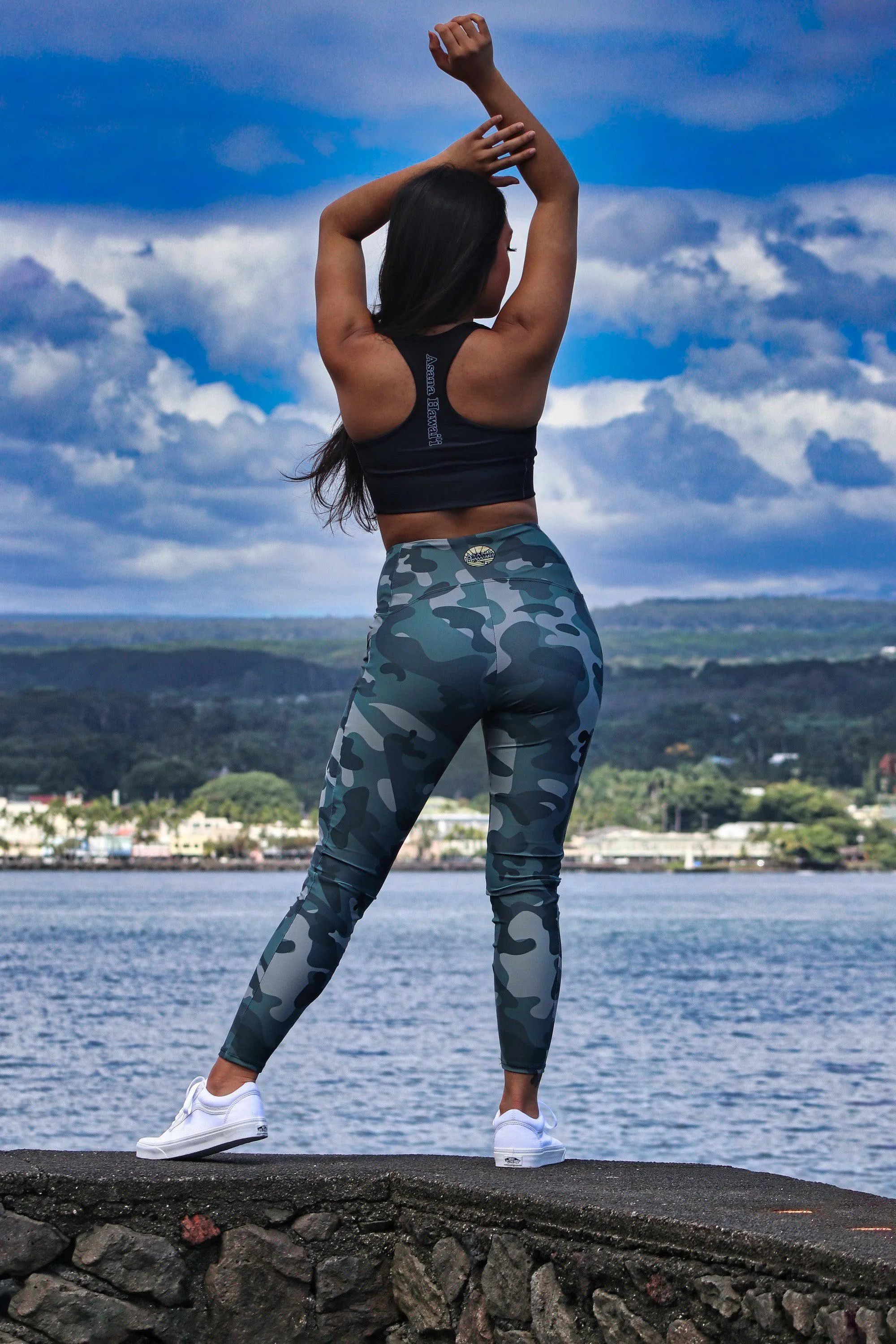 Black Longline sports bra