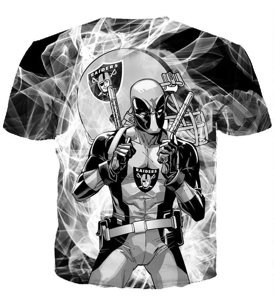 Deadpool Okland Raiders Hoodies - Pullover Black Hoodie