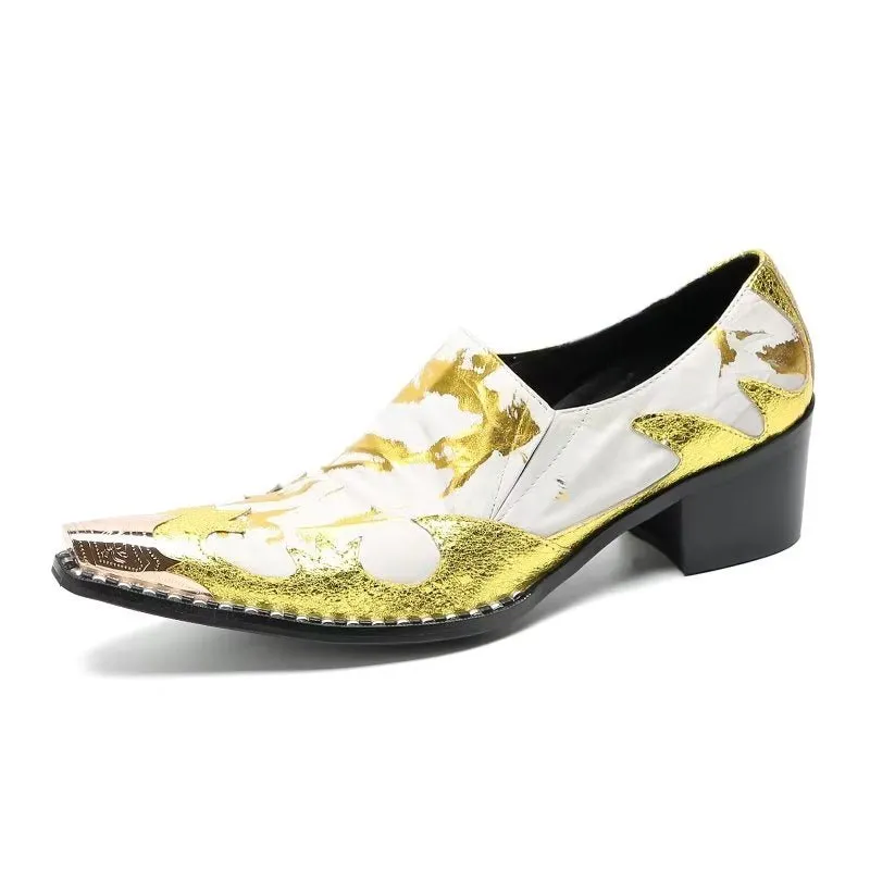 Elegant British Business Pointed Toe Leather Shoes