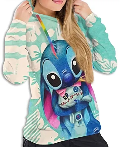 Girls lilo and Stitch Hoodie Pullover Sweatshirt