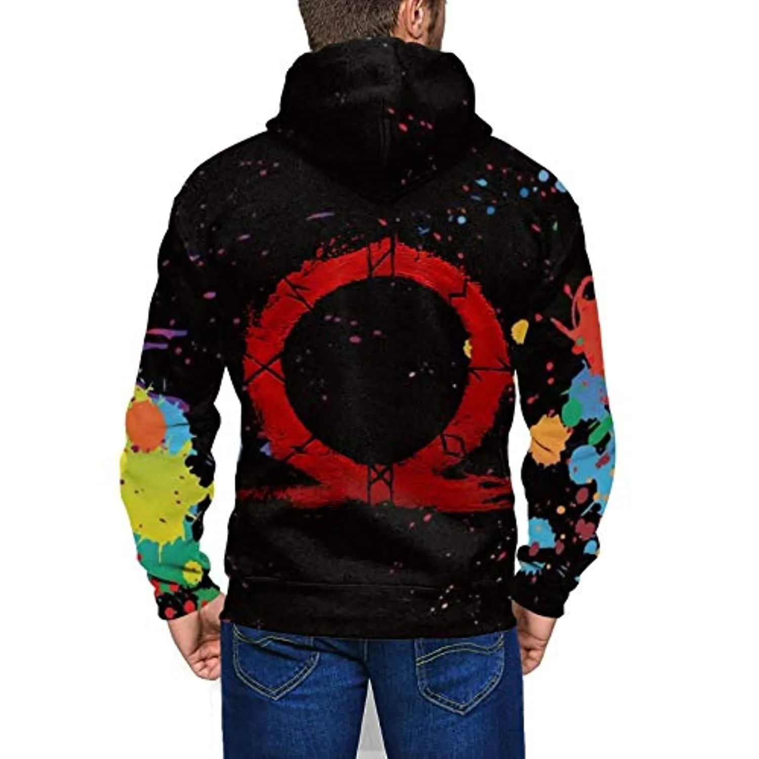 God of War Hoodie - 3D Print Hooded Zip Up Sweatshirt