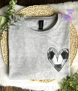 Heart Shaped Soccer Ball Tee/Sweatshirt Heart Shaped Soccer Ball Tee/Sweatshirt