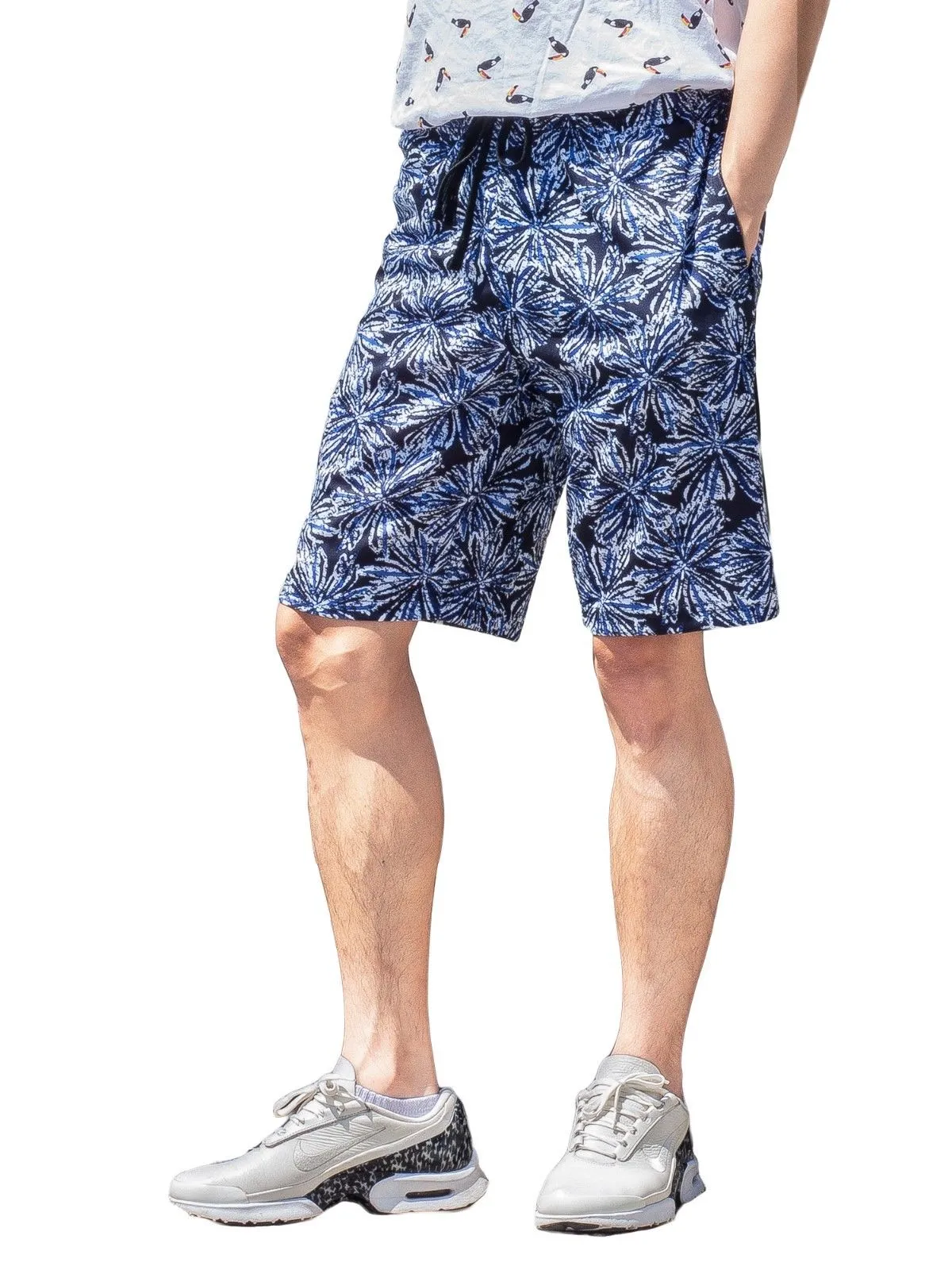 Men Shorts Zipper Pockets Hidden Stash Pocket-(2 Pack)