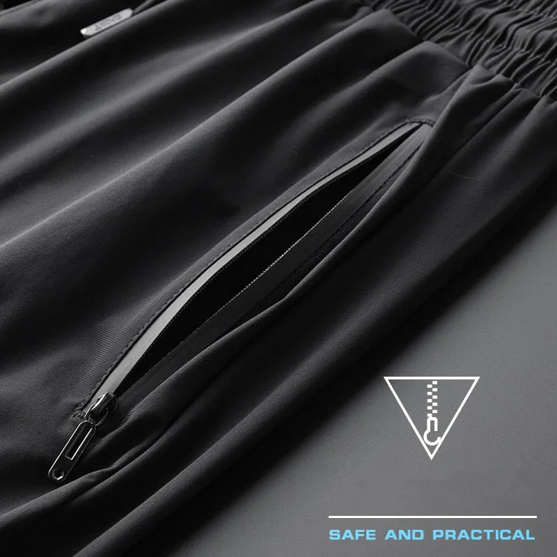 Men Sports Running Track Pants Pockets Football Jerseys Soccer Training Sports Sweatpants Elasticity Legging jogging Gym Trousers