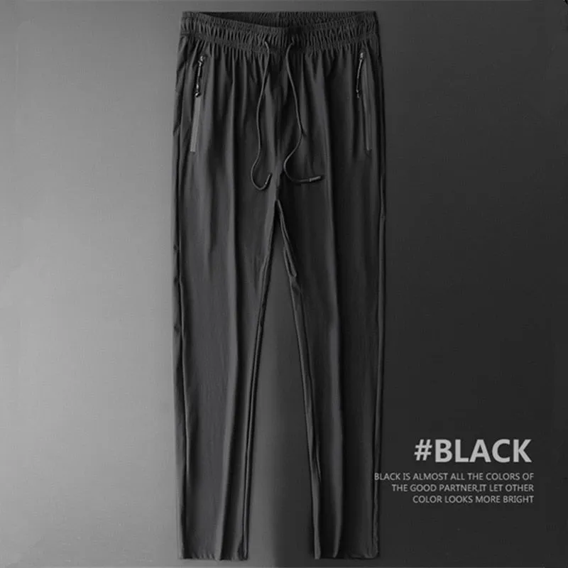Men Sports Running Track Pants Pockets Football Jerseys Soccer Training Sports Sweatpants Elasticity Legging jogging Gym Trousers