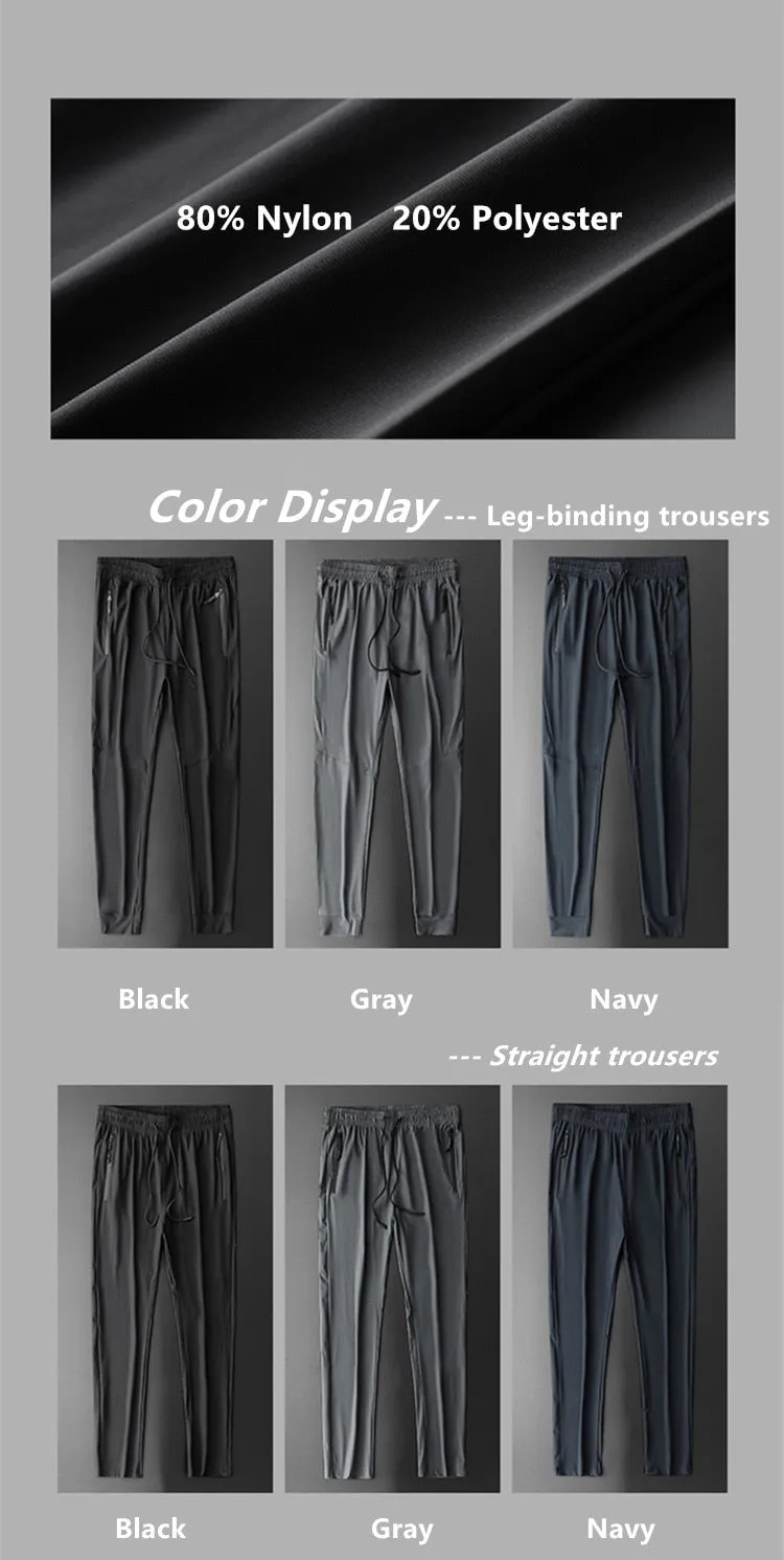 Men Sports Running Track Pants Pockets Football Jerseys Soccer Training Sports Sweatpants Elasticity Legging jogging Gym Trousers
