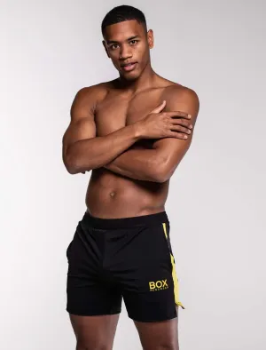 Mesh Panel Sports Shorts - Raven Mesh Panel Sports Shorts - Raven