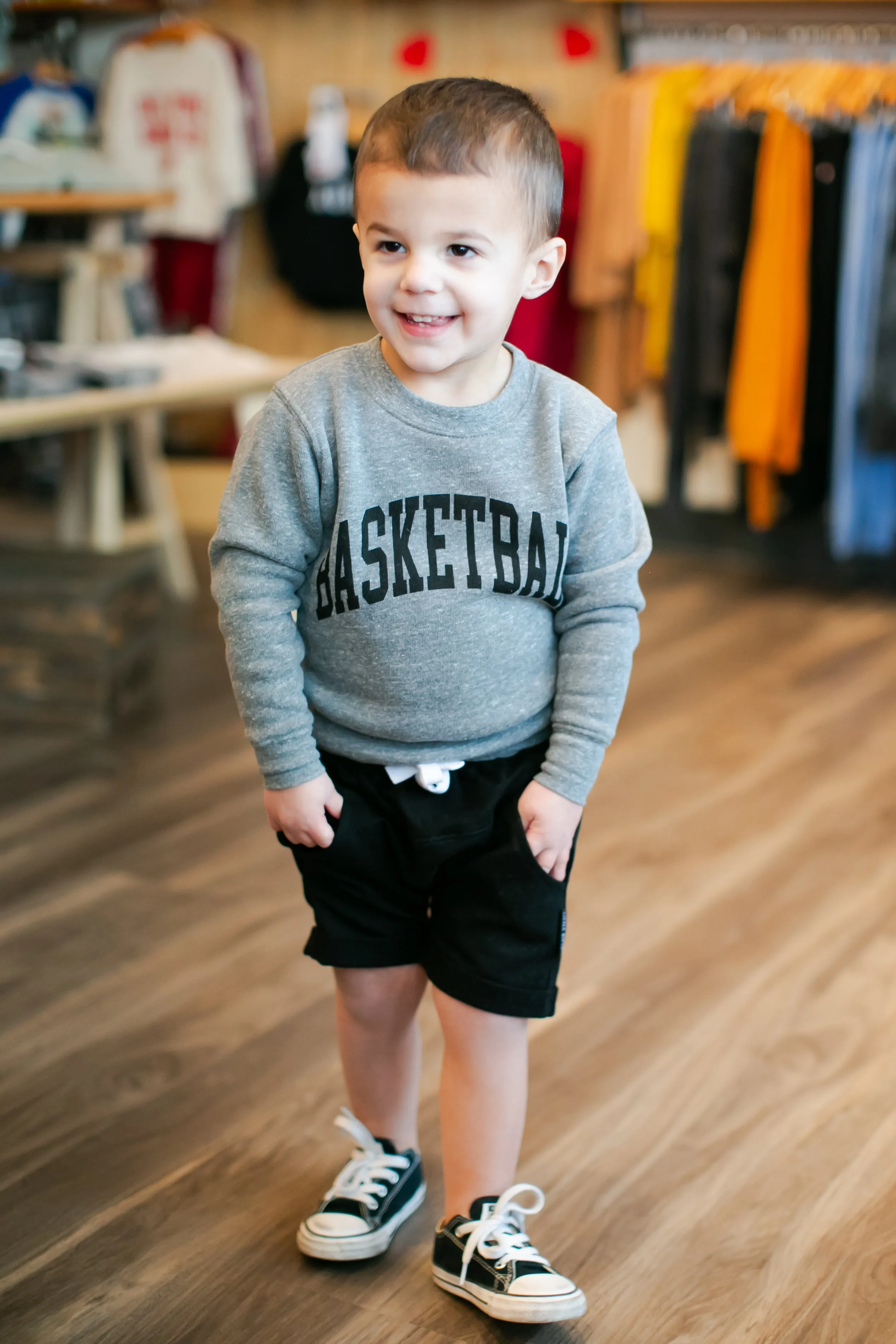 Oat Collective - Basketball Pullover in Heather Grey (4T)