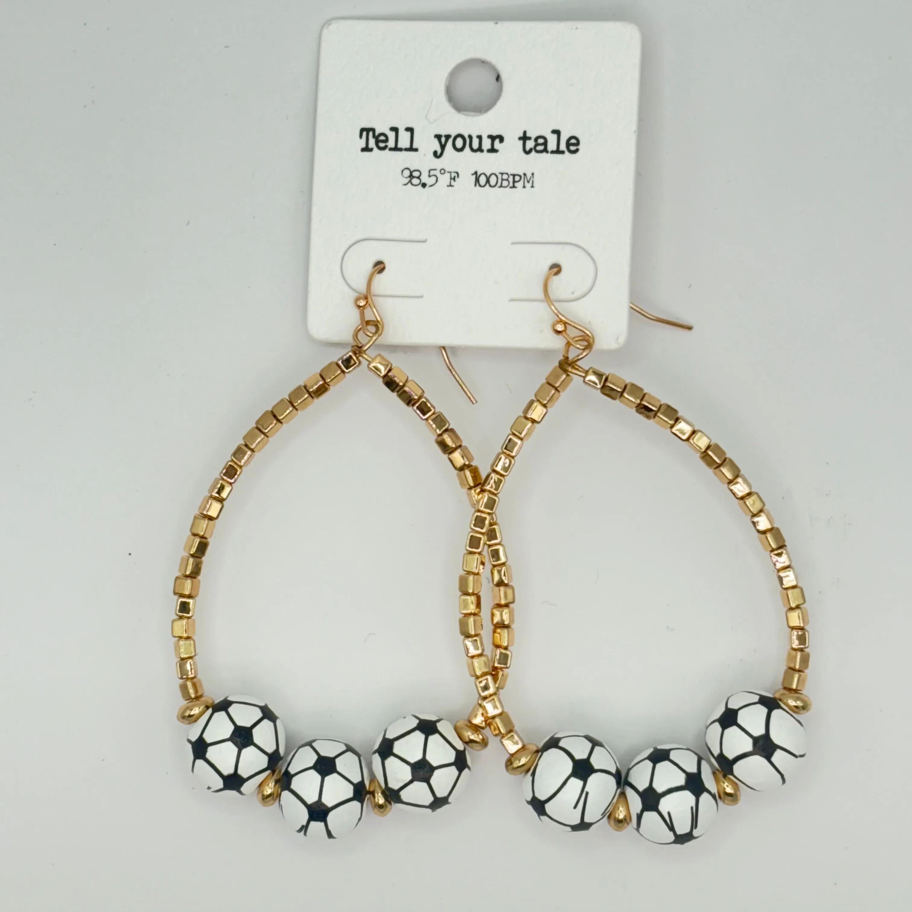 Rhinestone Encrusted Soccer Bolo Bracelet