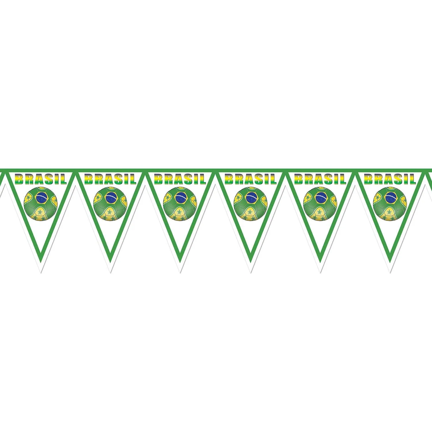 Soccer Party Pennant Banner - Brasil