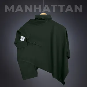 Sports Dry Fit Dark Olive Green Polo T Shirts (Micro Polyester)