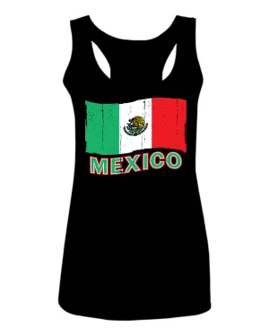 VICES AND VIRTUESS Distressed Bandera Mexico Mexican Flag Coat of arms  women's Tank Top sleeveless Racerback VICES AND VIRTUESS Distressed Bandera Mexico Mexican Flag Coat of arms  women's Tank Top sleeveless Racerback