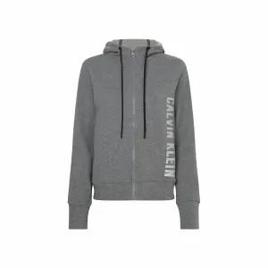 Women'S Sports Jacket Calvin Klein Full Zip Dark Grey