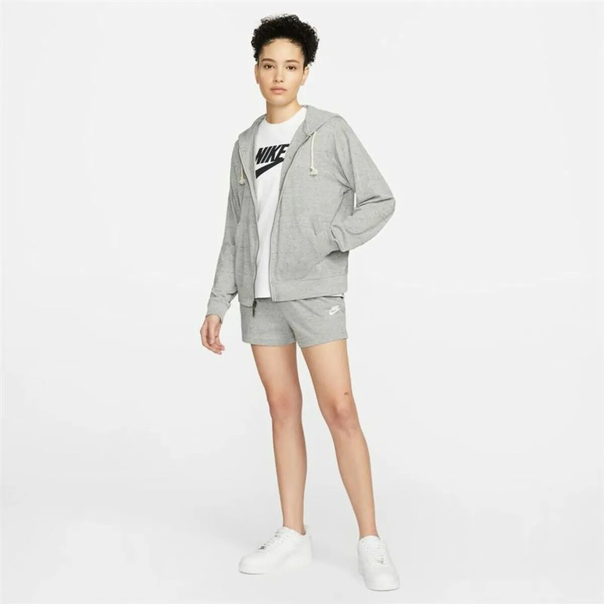 Women'S Sports Jacket Nike Sportswear Gym Vintage Grey