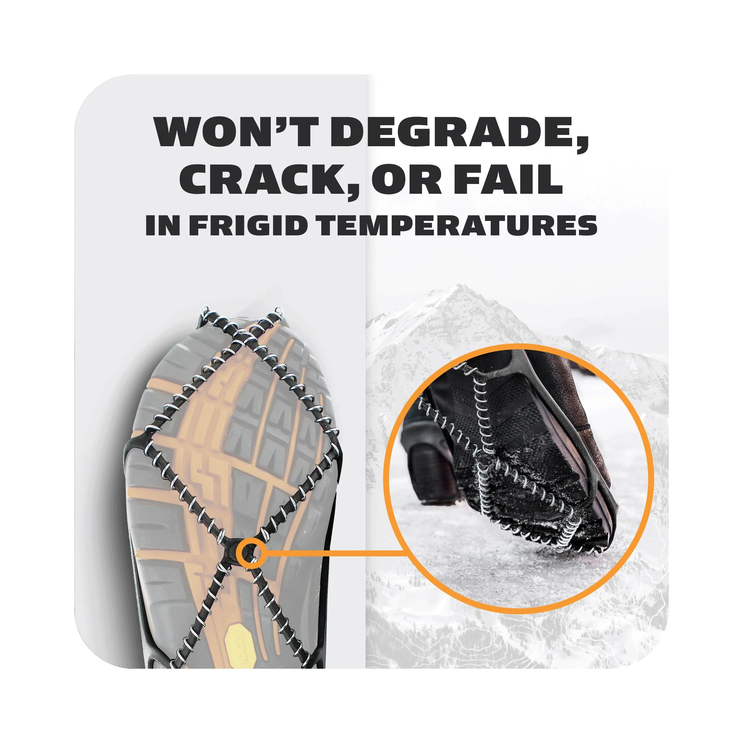 Yaktrax Walk Traction Cleats for Walking on Snow and Ice (1 Pair), Medium