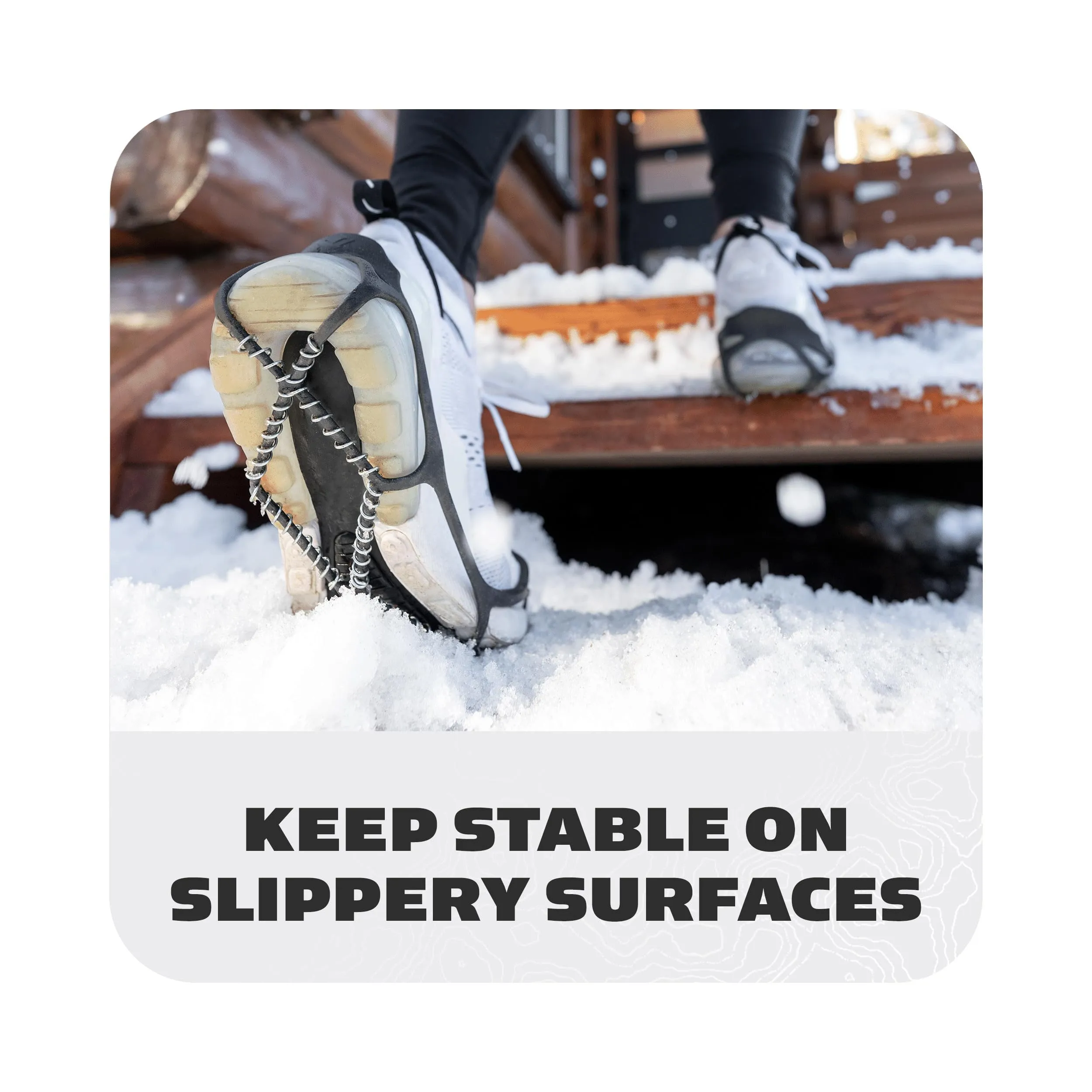 Yaktrax Walk Traction Cleats for Walking on Snow and Ice (1 Pair), Medium